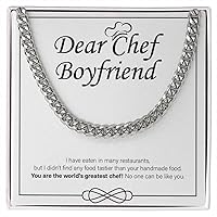 Chef Boyfriend Necklace Gift 