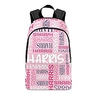 Custom Backpacks Personalized Backpacks with Name Customized Waterproof Casual Backpacks with Lunch Bag Pencil Case