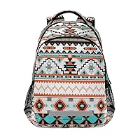 AUUXVA Ethnic Geometric Chevron Aztec Backpack School Bookbag Laptop Purse Casual Daypack for Teen Girls Women Boys Men College Travel