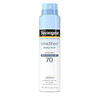 Neutrogena Ultra Sheer Spf#70 Body Mist Full Reach Spray 5 Ounce (148ml) (3 Pack)