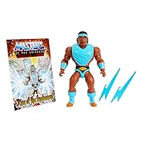 Masters of the Universe Origins Action Figure & Accessory, Rise of the Snake Men Bolt-Man with Mini Comic Book, 5.5 inch