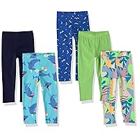 Amazon Essentials Girls and Toddlers' Leggings (Previously Spotted Zebra) -Discontinued Colors, Multipacks