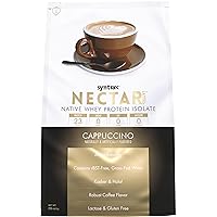 Syntrax Nutrition Nectar Lattes, 100% Whey Isolate Protein Powder, Cappuccino, 2 lbs
