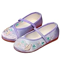 Girls Encanto Costume Shoes Mirabel Isabela Madrigal Floral Embroidery Mary Jane Flats Shoe Halloween Princess Dress Shoes