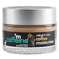 mCaffeine Naked and Raw Coffee Moisturizer - 48-Hour Face Cream Controls Excess Oil - Gel-Based Lotion Instant Moisture - Hyaluronic Acid - 1.69 oz