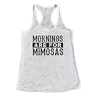 Funny Womens Wine Lover Drinking Tanks Mornings are for Mimosas Royaltee Shirts