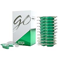 Go 15- Prefilled Teeth Whitening Trays - 15% Hydrogen Peroxide - (10 Treatments) Made by Ultradent Products. Teeth Whitening Kit -Mint - 5194-1