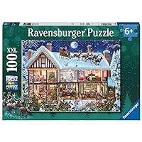 Ravensburger Christmas at Home 100 Piece Jigsaw Puzzle for Kids - 12996 - Every Piece is Unique, Pieces Fit Together Perfectly