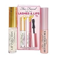 Too Faced Lashes & Lips To Go Travel Size Mascara + Lip Plumper Duo Set