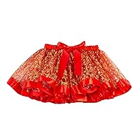 Dress up for Girls Kids Girls Christmas Dance Party Costume Cartoon Tulle Skirt Ballet Skirts Cute Pleated Skirt