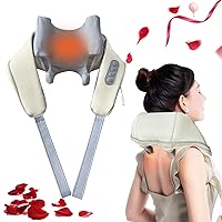 Neck Massager Shoulder Back Massager with Heat, 4D Kneading, Mothers Day Gifts for Mom, Women