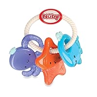 Nuby IcyBite Sea Teether for Teething Relief - 3+ Months - Baby Teething Toy
