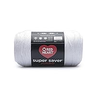 RED HEART White Super Saver Jumbo Yarn, 1 Pack