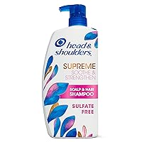 Supreme Dandruff Shampoo with Argan Oil, Anti Dandruff Scalp Treatment, Sulfate Free, Soothes Scalp, Deep Moisturization, Controls Itch, Natural Rose Essence, 28.2 Fl Oz