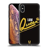 Head Case Designs Queen I Am Gold Ensemble Soft Gel Case Compatible with Apple iPhone Xs Max