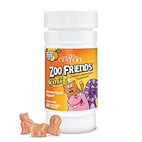 21st Century Zoo Friends with Extra C Chewable Tablets, 60 Count