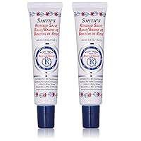 Rosebud Perfume Co. Original Rosebud Salve Tube Two Pack | Moisturizes and Protects Lips | Soothes Irritation and Dry Skin | 2 x 0.5 oz Tubes
