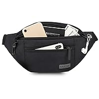 Large Crossbody Fanny Pack Belt Bag with 4-Zipper Pockets,Gifts for Enjoy Sports Festival Workout Traveling Running Casual Hands-Free Wallets Waist Pack Phone Bag Carrying All Phones
