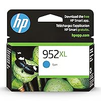 HP 952XL Cyan High-yield Ink Cartridge | Works with HP OfficeJet 8702, HP OfficeJet Pro 7720, 7740, 8210, 8710, 8720, 8730, 8740 Series | Eligible for Instant Ink | L0S61AN