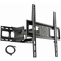 VideoSecu MW340B2 TV Wall Mount Bracket for Most 32-65 Inch LED, LCD, OLED, UHD Plasma Flat Screen TV, with Full Motion Tilt Swivel Articulating Dual Arms 14