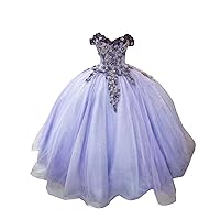 2024 Cute Different Purple Shape Floral Flowers Off Shoulders Ball Gown Prom Quinceanera Dresses with Cape Retro Crystal