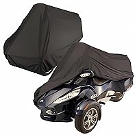 Formosa Covers Full Cover for Can-Am Spyder RT Touring/Sports ST Limited Accessory Custom Fit for 2019 or Older Models - Soft Windshield Liner, Antena Holes, Air Vents, Strong Elastic