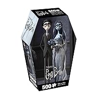 AQUARIUS Corpse Bride 500pc Puzzle (500 Piece Jigsaw Puzzle) - Glare Free - Precision Fit - Officially Licensed Corpse Bride Movie Merchandise & Collectibles - 14x19 Inches