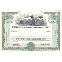 General Signal Corp. - Specimen Stock Certificate