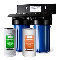 iSpring WGB21B 2-Stage Whole House Water Filtration System, with 10