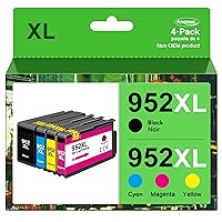 952XL Ink Cartridges Replacement for HP 952XL Ink Cartridges Combo Pack |Used in HP Officejet Pro 8710 7740 8720 8210 8715 8702 7720 8730 8740 8216 8725 8700 Printer (4 Pack)