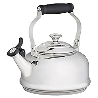 Le Creuset Whistling Tea Kettle with Metal Finishes, 1.2 qt., Stainless Steel Le Creuset Whistling Tea Kettle with Metal Finishes, 1.2 qt., Stainless Steel
