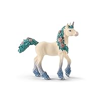 Schleich bayala Unicorn Toys for Girls and Boys, Flower Unicorn Foal Toy Figurine, Ages 5+