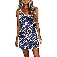 Hawaiian Beach Dresses for Women Summer Fall Sleeveless Spaghetti Strap V Neck Floral Midi Dresses Women 2024