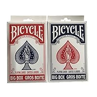 2 Deck 8082 Big Bicycle Red Blue Large Jumbo Size 4.5