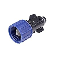 S5900UB Smart Loc Universal Swivel Adapter 3/4-Inch MHT, with Filter Washer, Drip Irrigation Fitting for 1/2-Inch, 5/8-Inch, 0.710-Inch Supply Tubing and Dripline, Black/Blue