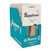 Applaws Natural Cat Treats, 12 Count, Grain Free Cat Treats, Single Ingredient Treats for Cats, Whole Tuna Loin, 12 x 1.06oz