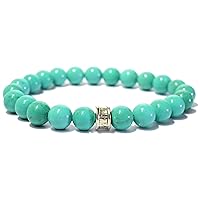 Bracelet - Turquoise Crystal Bead Bracelet Size 8MM Natural Chakra Balancing Crystal Healing Stone