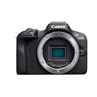 Canon EOS R100 Mirrorless Camera, RF Mount, 24.1 MP, DIGIC 8 Image Processor, Continuous Shooting, Eye Detection AF, Full HD Video, 4K, Small, Lightweight, Wi-Fi, Bluetooth, Content Creation Canon EOS R100 Mirrorless Camera, RF Mount, 24.1 MP, DIGIC 8 Image Processor, Continuous Shooting, Eye Detection AF, Full HD Video, 4K, Small, Lightweight, Wi-Fi, Bluetooth, Content Creation