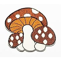 Kleenplus Mushrooms Cooking Food Cartoon Children Kids Patch Embroidered Iron On Badge Sew On Patch Clothes Embroidery Applique Sticker Fabric Sewing Decorative Repair