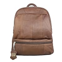 Genuine Leather Backpack Handbag Purse Sling Shoulder Bag Medium Size Brown