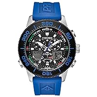 Citizen Men's Promaster Sailhawk Eco-Drive Watch, Yacht Racing Timer, Chronograph, Polyurethane Strap, Dual-Time, Analog/ Digital Times, Luminous Hands and Markers