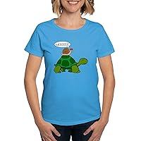 CafePress Snail & Turtle Women's Dark T Shirt Cotton T-Shirt