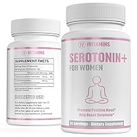 Serotonin Supplements for Women - Supports Healthy Serotonin Levels, Improves Mood, & More - Serotonin Supplement - Mood Support Supplement - Mood Support Supplements Women - 5 HTP - 1 fl oz