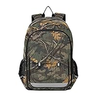 ALAZA Wood Camouflage Tree Camo Laptop Backpack Purse for Women Men Travel Bag Casual Daypack with Compartment & Multiple Pockets