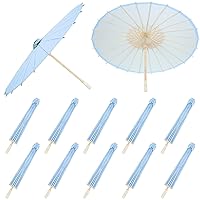 Sadnyy 33 Inches Paper Umbrellas Paper Decorative Chinese Japanese Parasol Umbrella DIY Oiled Paper Painting Umbrellas Crafts for Wedding Bridal Party Decor