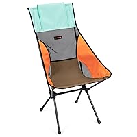Helinox Sunset Chair Lightweight, High-Back, Compact, Collapsible Camping Chair, Mint Multiblock