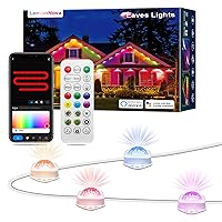 Permanent Outdoor Lights, Smart RGB Northern Lights Outdoor Lights, 25ft with 18 LED Eaves Lights IP67 Waterproof for Halloween, Christmas, New Year, Party, Smart APP & Voice Control