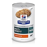 Hill's Prescription Diet w/d Multi-Benefit Digestive/Weight/Glucose/Urinary Management with Chicken Wet Dog Food, Veterinary Diet, 13 oz. Cans, 12-Pack