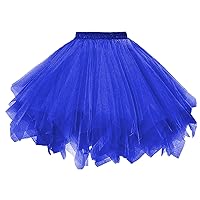 Dressever Vintage 1950s Short Tulle Petticoat Ballet Bubble Tutu
