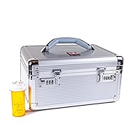 Medication Carrying Case - Large_Silver